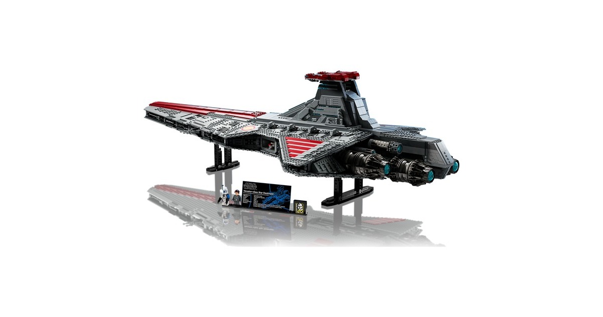 LEGO 75367 Star Wars Republikanischer Angriffskreuzer der Venator-Klasse, Konstruktionsspielzeug