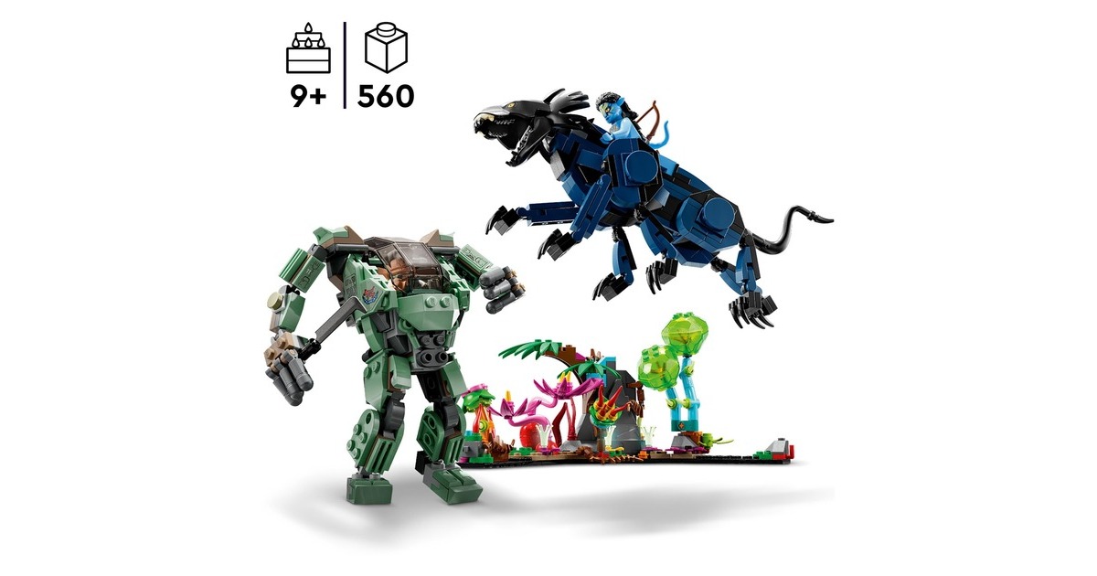 LEGO 75571 Avatar Neytiri und Thanator vs. Quaritch im MPA, Konstruktionsspielzeug