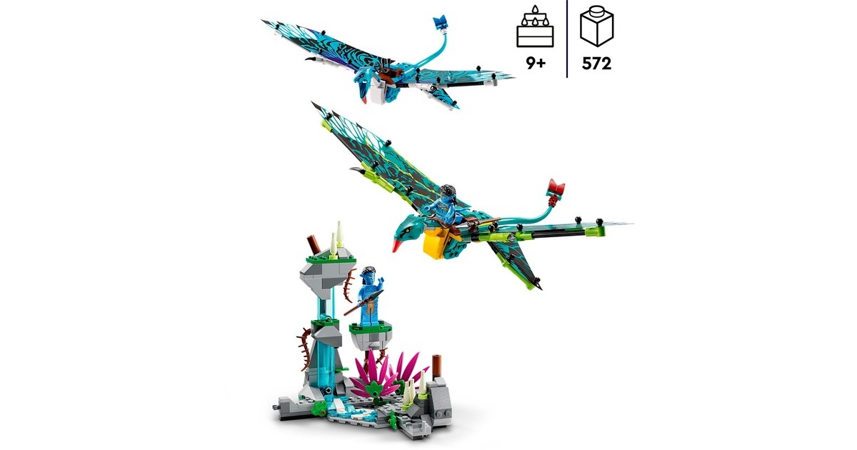 LEGO 75572 Avatar Jake und Neytiris erster Flug auf einem Banshee, Konstruktionsspielzeug