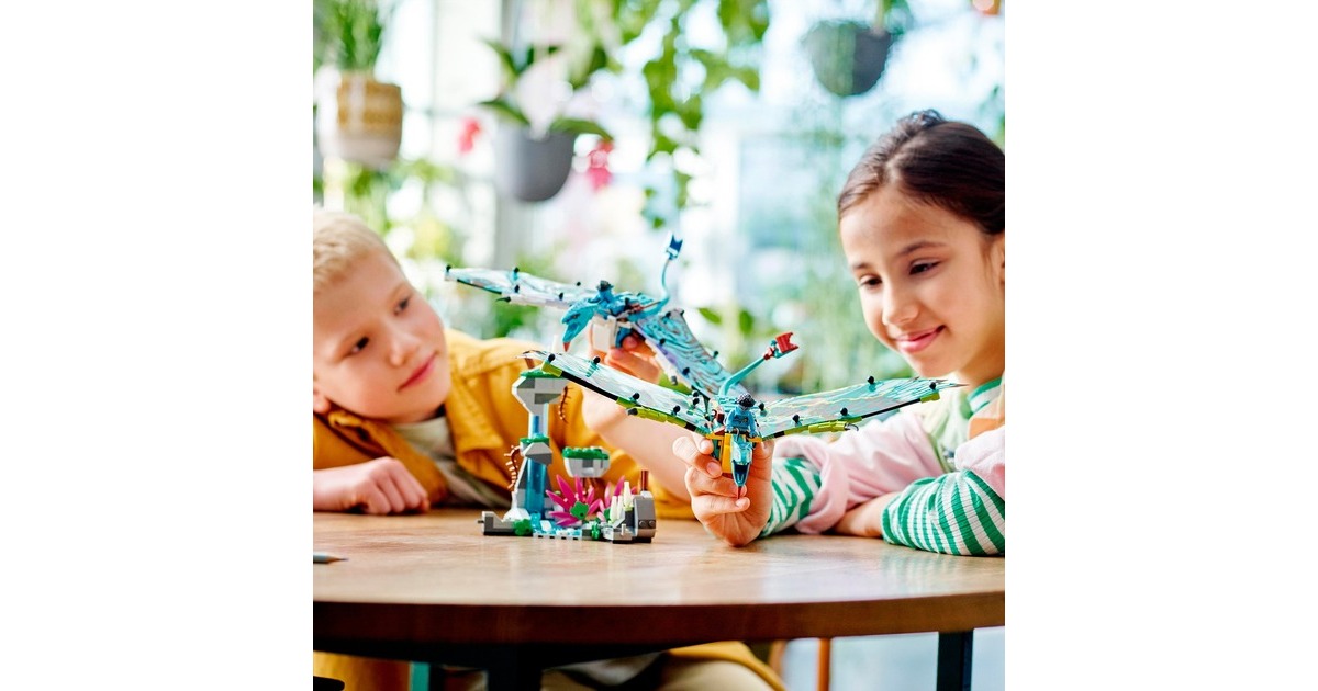 LEGO 75572 Avatar Jake und Neytiris erster Flug auf einem Banshee, Konstruktionsspielzeug