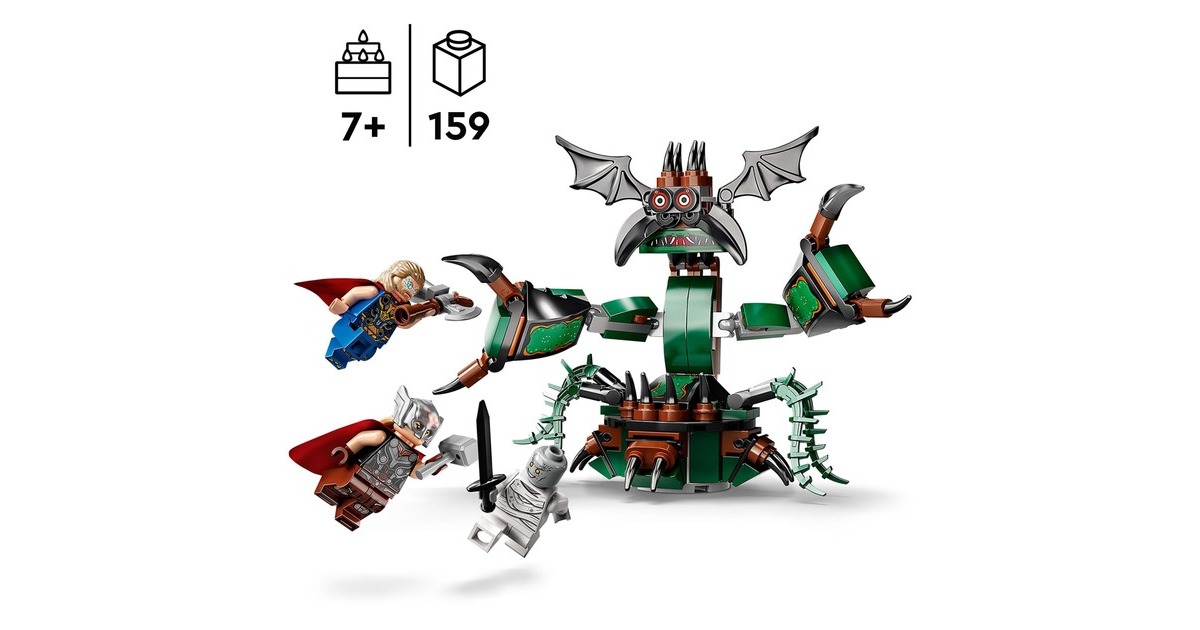 LEGO 76207 Marvel Super Heroes Angriff auf New Asgard, Konstruktionsspielzeug