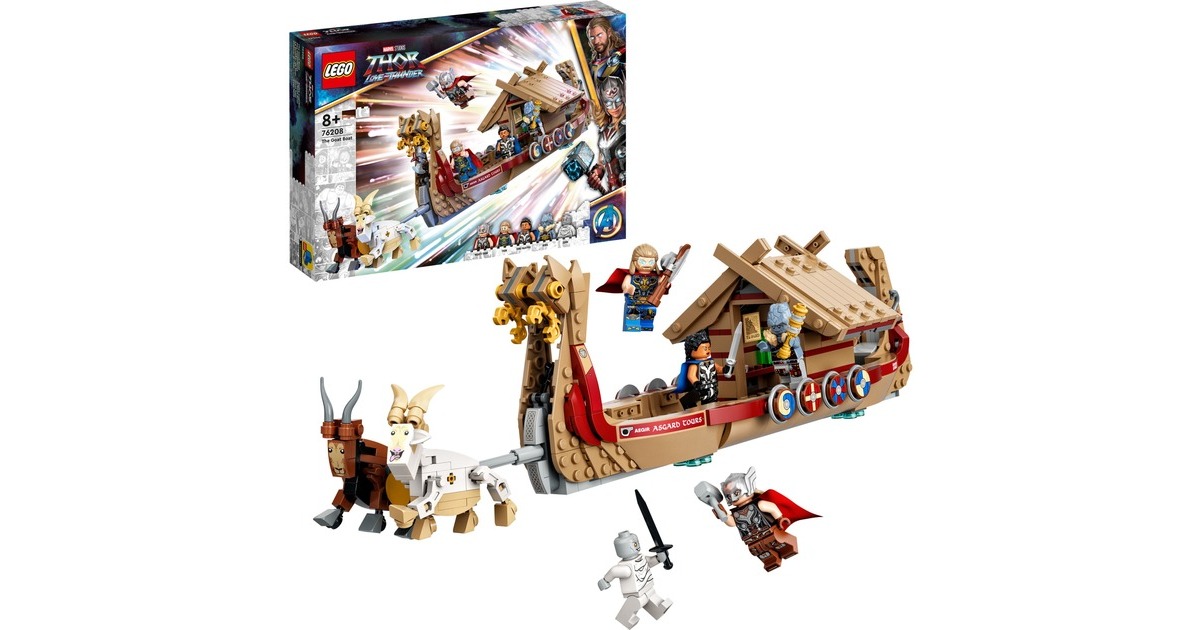LEGO 76208 Marvel Super Heroes Das Ziegenboot, Konstruktionsspielzeug