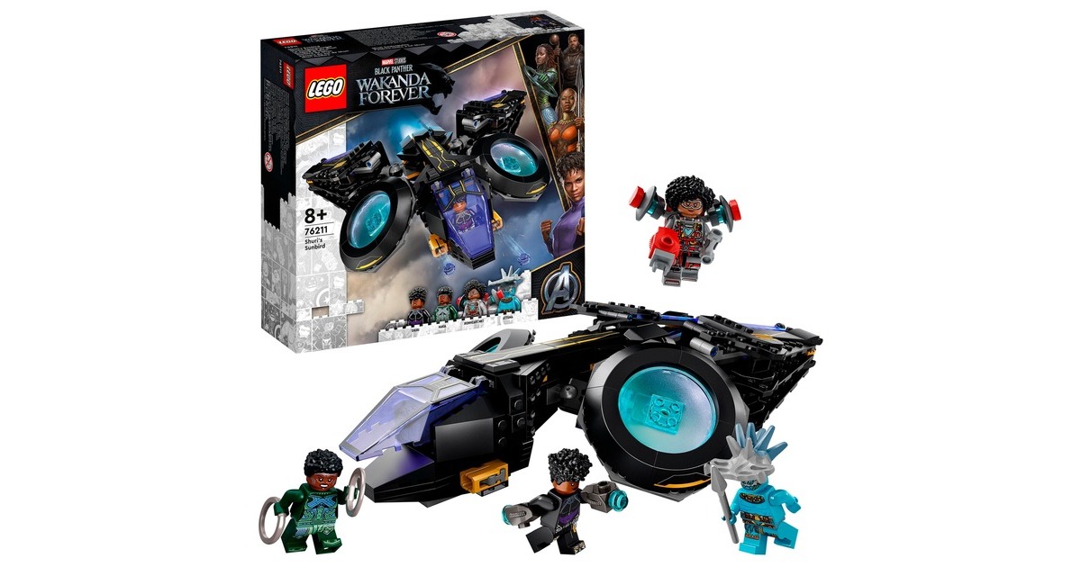 LEGO 76211 Marvel Super Heroes Shuris Sonnenvogel, Konstruktionsspielzeug
