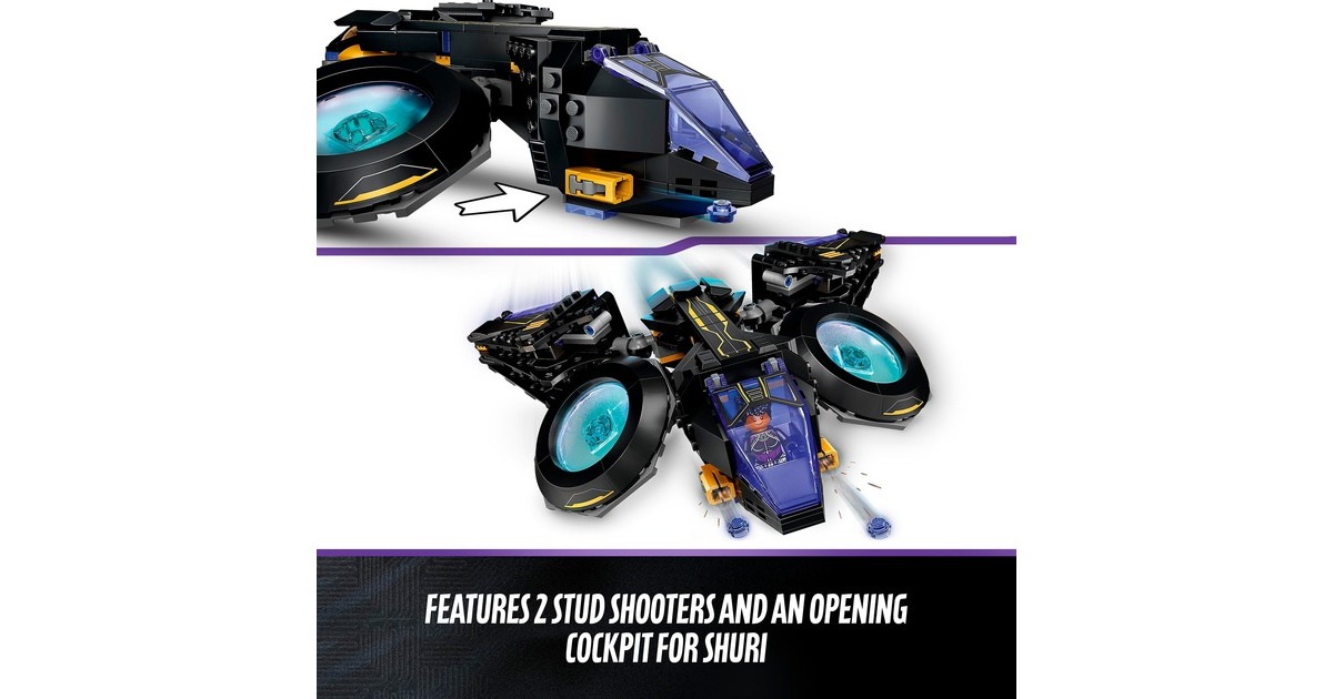 LEGO 76211 Marvel Super Heroes Shuris Sonnenvogel, Konstruktionsspielzeug