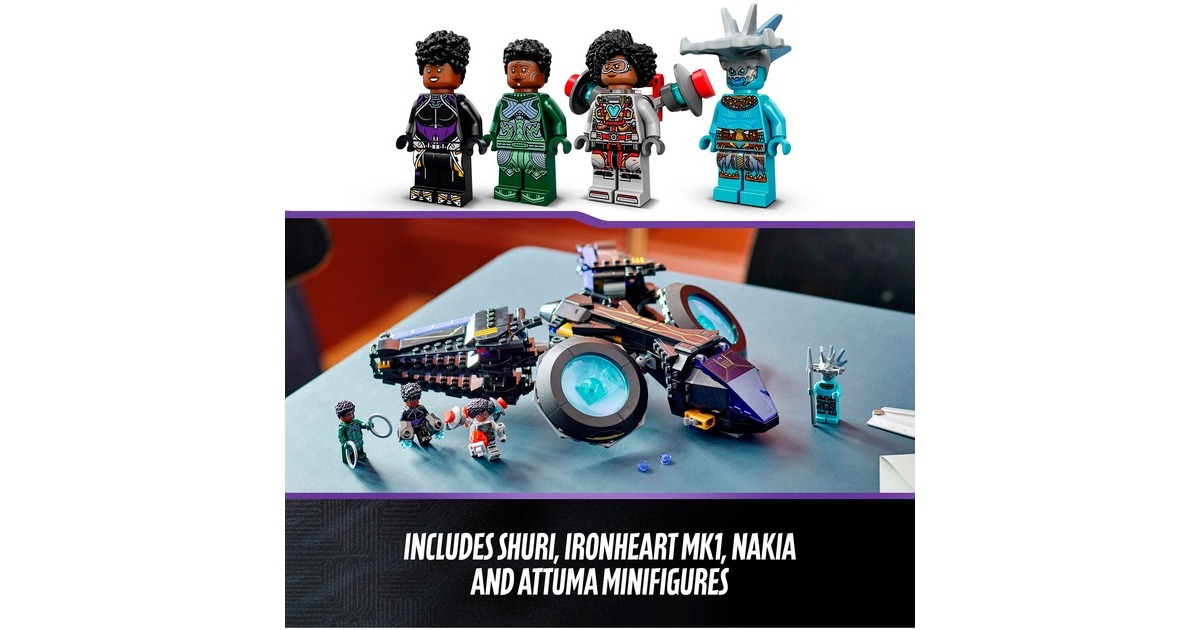 LEGO 76211 Marvel Super Heroes Shuris Sonnenvogel, Konstruktionsspielzeug
