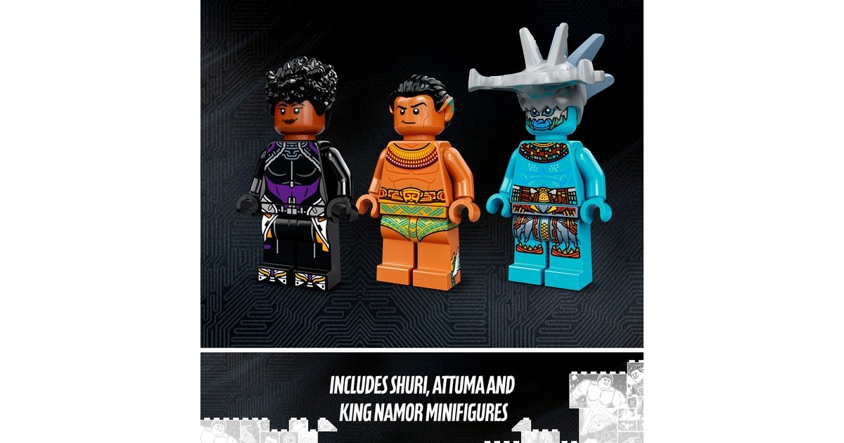 LEGO 76213 Marvel Super Heroes König Namors Thronsaal, Konstruktionsspielzeug