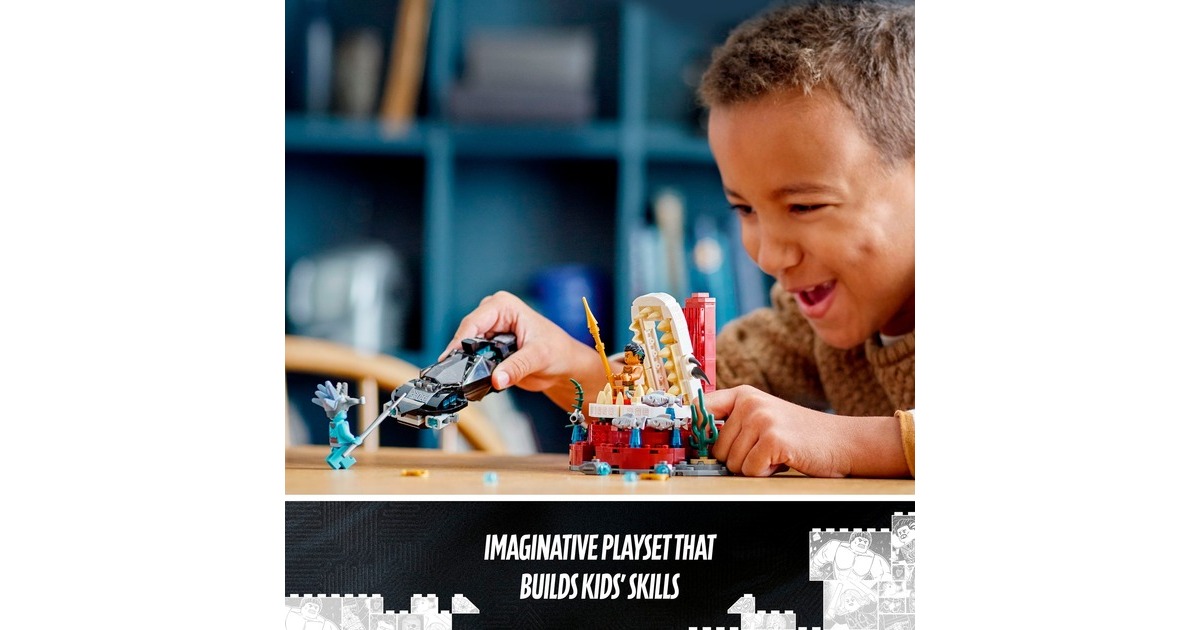 LEGO 76213 Marvel Super Heroes König Namors Thronsaal, Konstruktionsspielzeug
