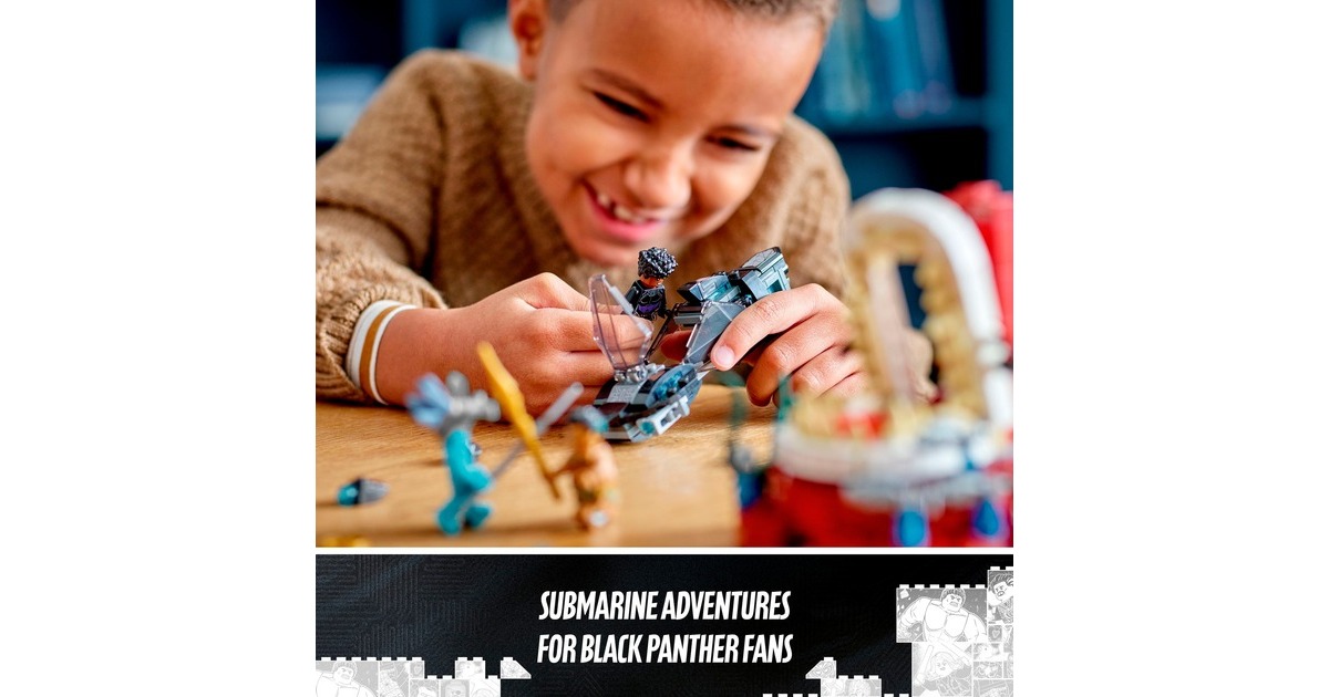LEGO 76213 Marvel Super Heroes König Namors Thronsaal, Konstruktionsspielzeug
