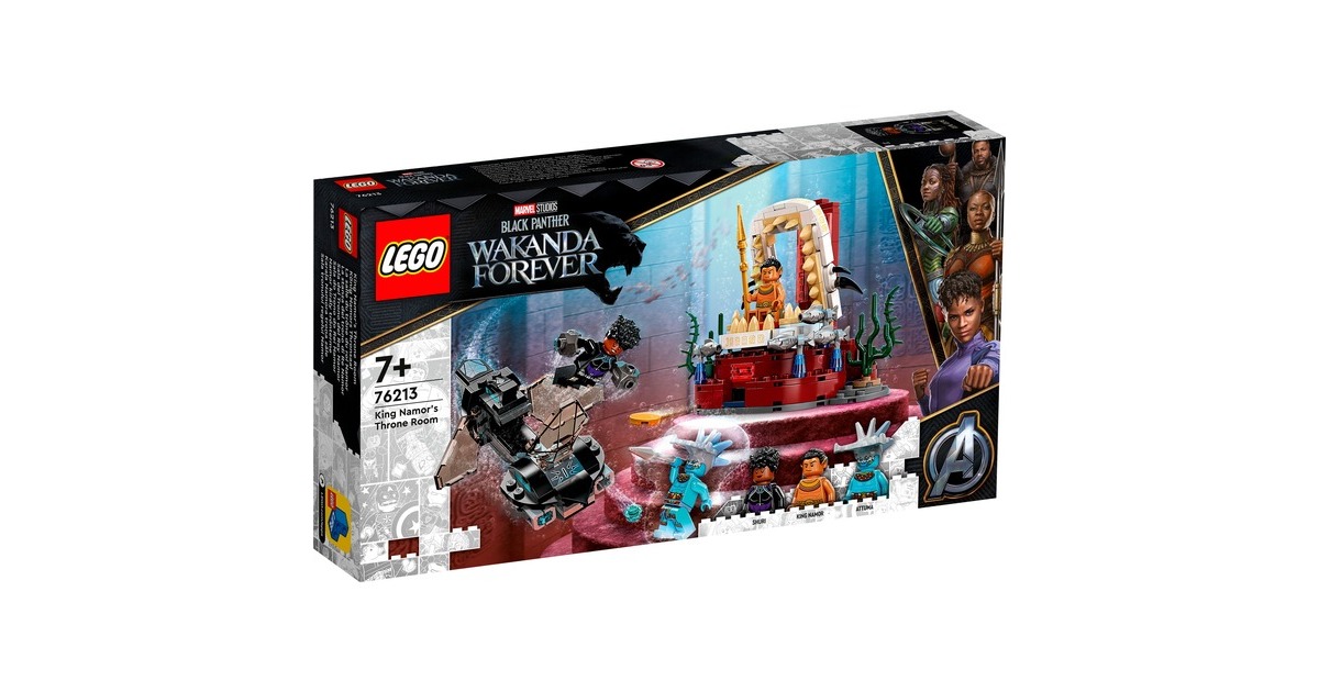 LEGO 76213 Marvel Super Heroes König Namors Thronsaal, Konstruktionsspielzeug