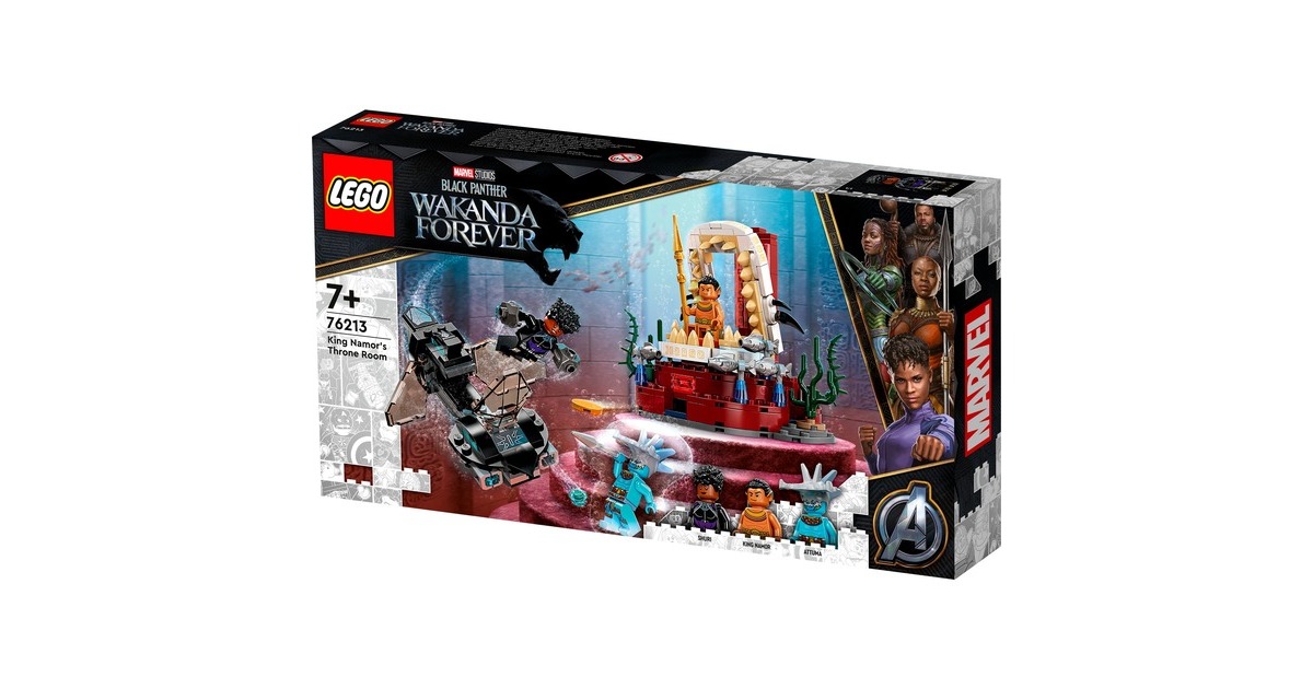 LEGO 76213 Marvel Super Heroes König Namors Thronsaal, Konstruktionsspielzeug