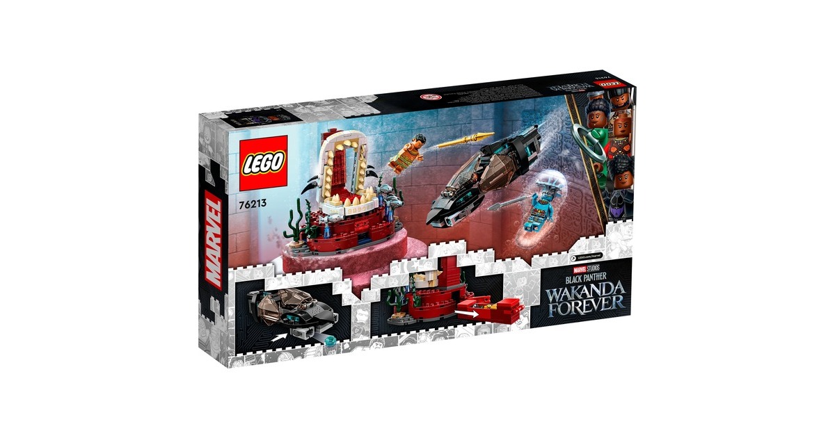 LEGO 76213 Marvel Super Heroes König Namors Thronsaal, Konstruktionsspielzeug
