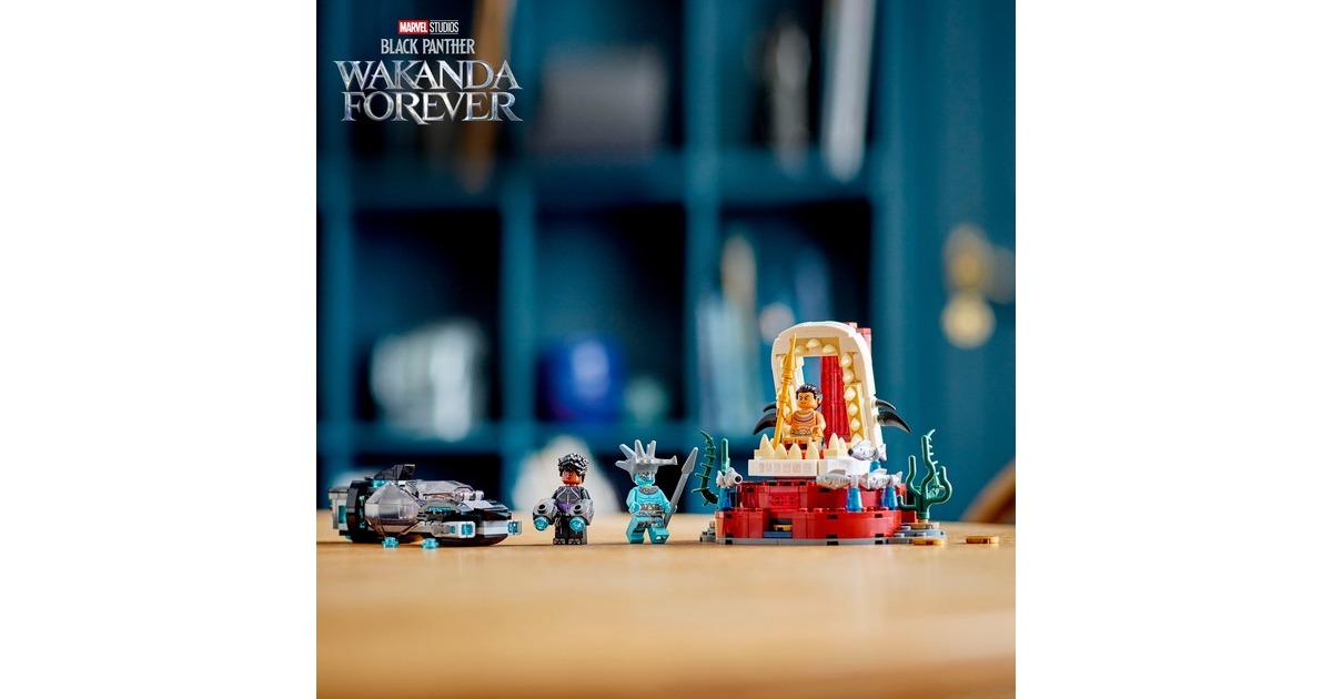 LEGO 76213 Marvel Super Heroes König Namors Thronsaal, Konstruktionsspielzeug