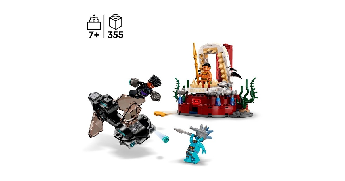 LEGO 76213 Marvel Super Heroes König Namors Thronsaal, Konstruktionsspielzeug