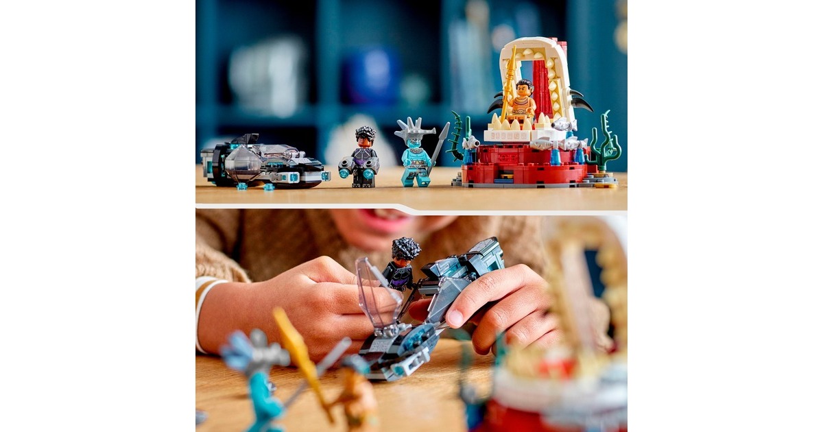 LEGO 76213 Marvel Super Heroes König Namors Thronsaal, Konstruktionsspielzeug