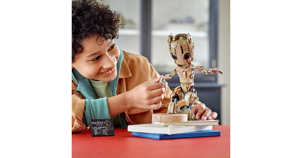 LEGO 76217 Marvel Super Heroes - Ich bin Groot, Konstruktionsspielzeug(Baubare Baby Groot-Figur)