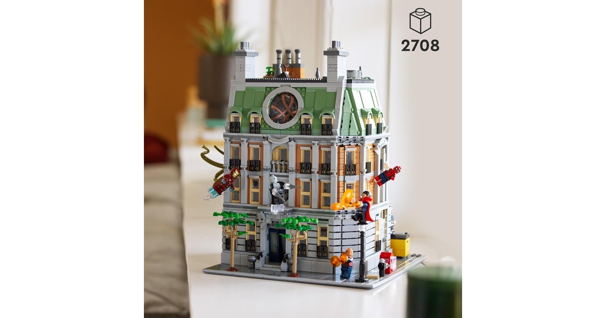 LEGO 76218 Marvel Super Heroes Sanctum Sanctorum, Konstruktionsspielzeug(3-stöckiges Modular Building Set mit Doctor Strange und Iron Man Minifiguren)
