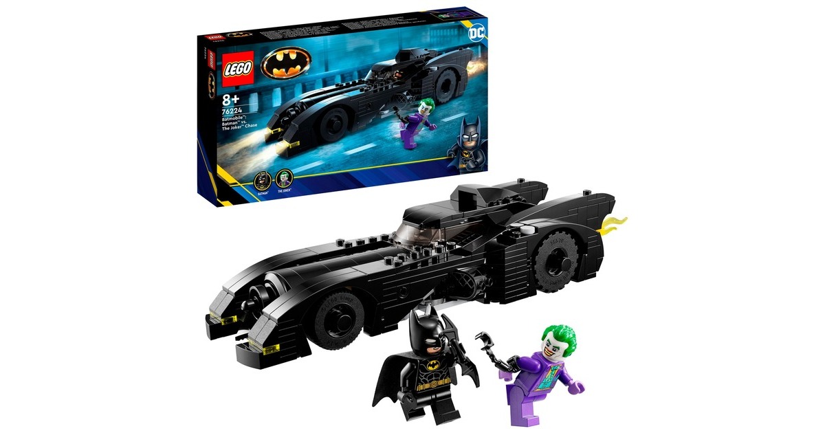 LEGO 76224 DC Super Heroes - Batmobile: Batman verfolgt den Joker, Konstruktionsspielzeug
