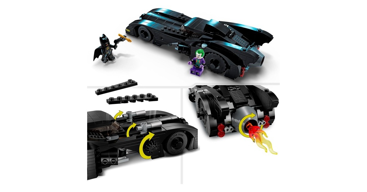 LEGO 76224 DC Super Heroes - Batmobile: Batman verfolgt den Joker, Konstruktionsspielzeug