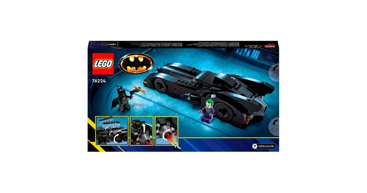 LEGO 76224 DC Super Heroes - Batmobile: Batman verfolgt den Joker, Konstruktionsspielzeug