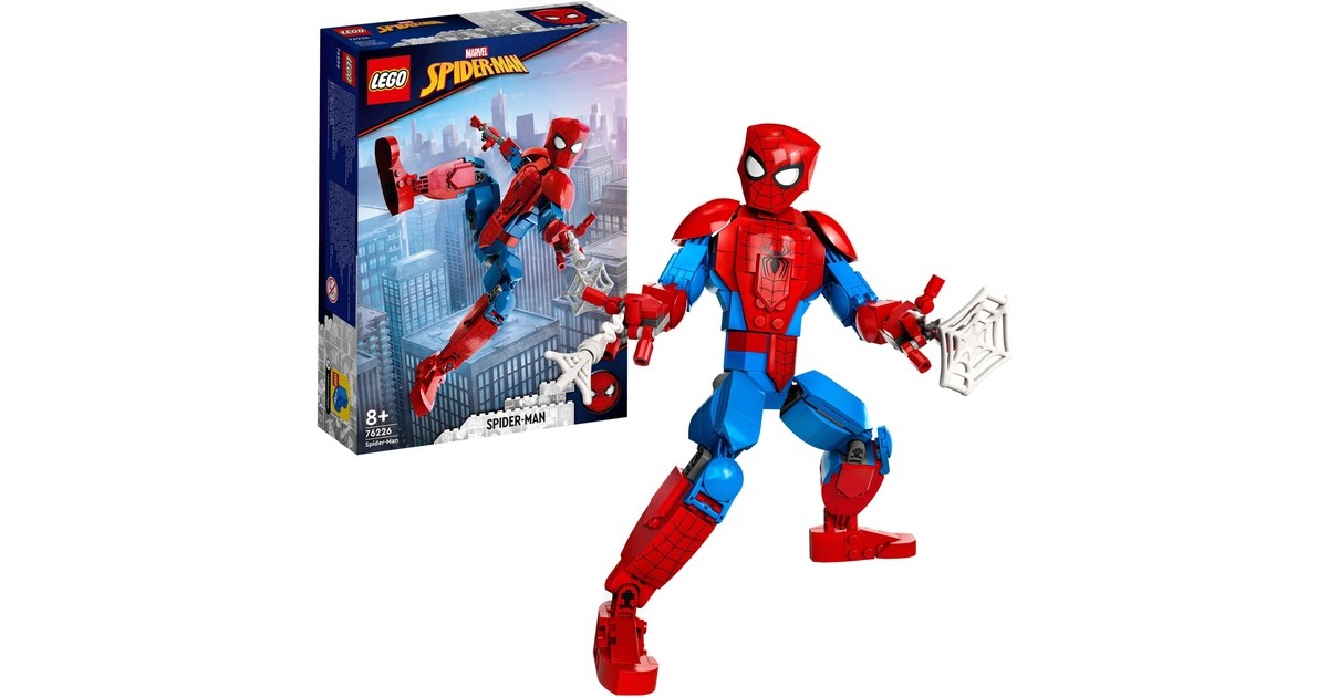 LEGO 76226 Marvel Super Heroes Spider-Man Figur, Konstruktionsspielzeug(vollbeweglich)
