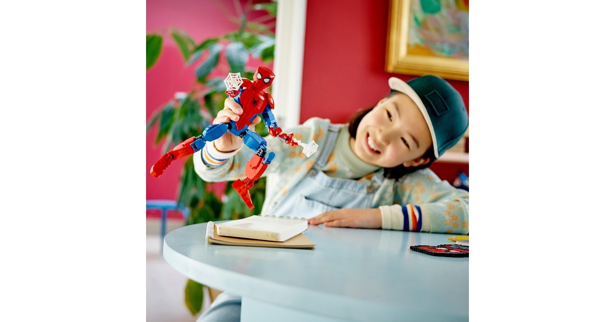 LEGO 76226 Marvel Super Heroes Spider-Man Figur, Konstruktionsspielzeug(vollbeweglich)