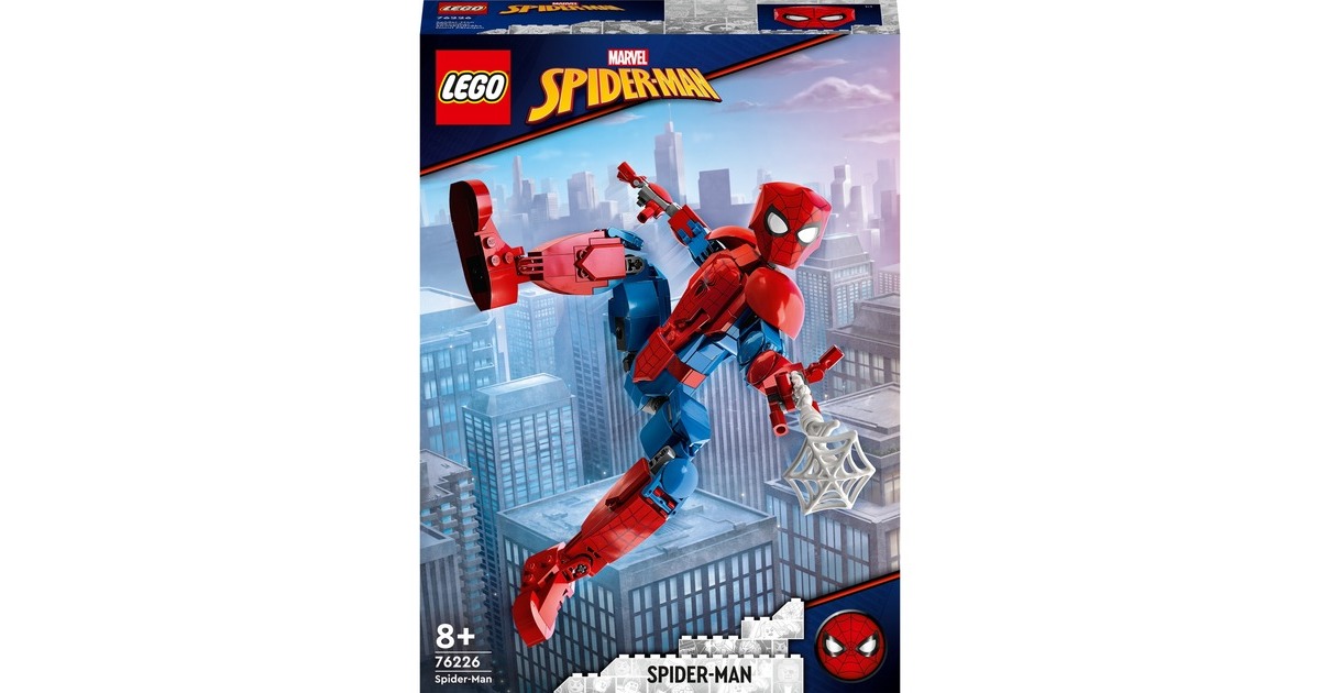 LEGO 76226 Marvel Super Heroes Spider-Man Figur, Konstruktionsspielzeug(vollbeweglich)