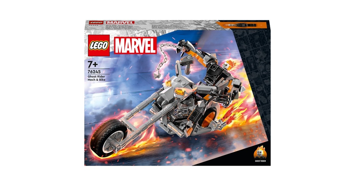 LEGO 76245 Marvel Ghost Rider mit Mech & Bike, Konstruktionsspielzeug