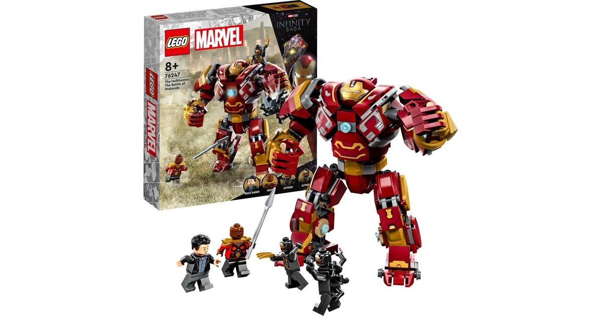 LEGO 76247 Marvel Hulkbuster: Der Kampf von Wakanda, Konstruktionsspielzeug