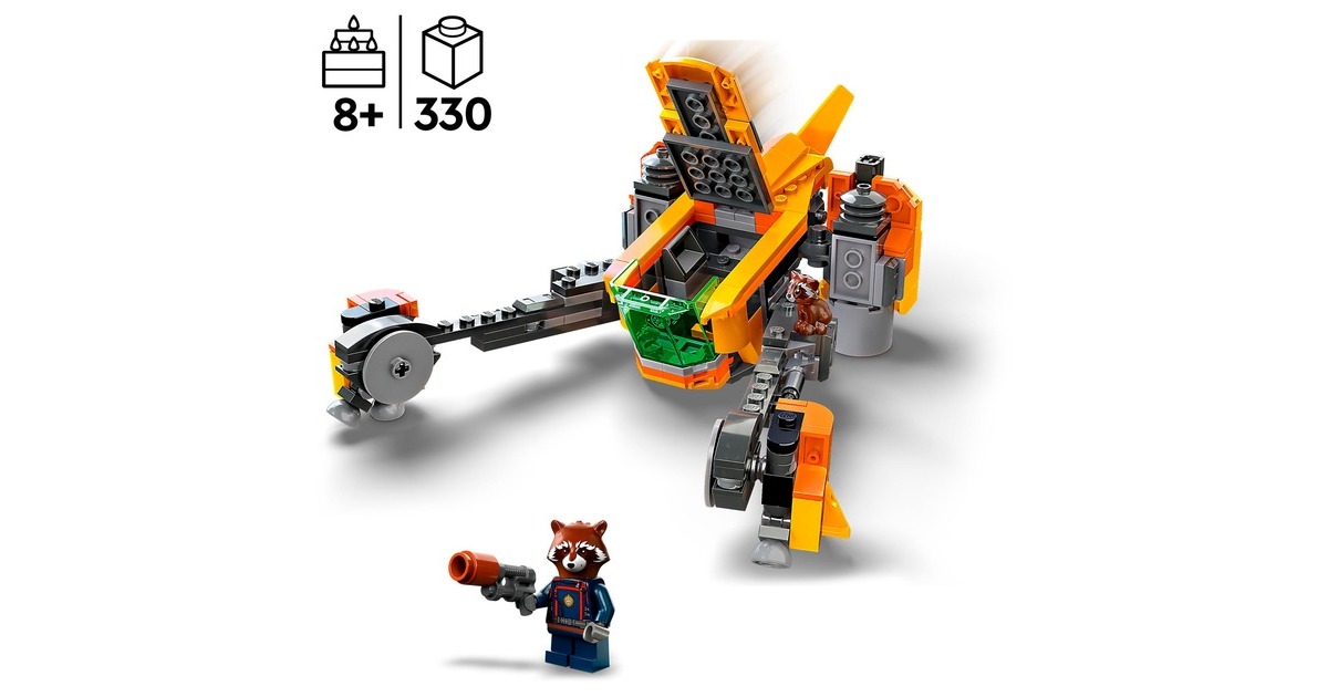 LEGO 76254 Marvel Baby Rockets Schiff, Konstruktionsspielzeug