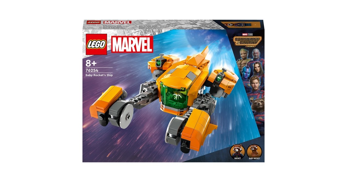 LEGO 76254 Marvel Baby Rockets Schiff, Konstruktionsspielzeug