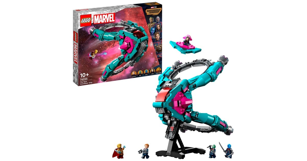LEGO 76255 Marvel Das neue Schiff der Guardians, Konstruktionsspielzeug
