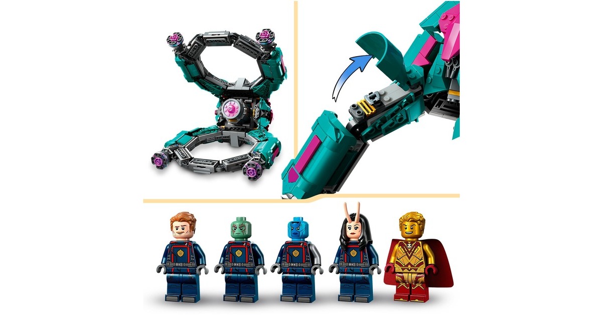 LEGO 76255 Marvel Das neue Schiff der Guardians, Konstruktionsspielzeug