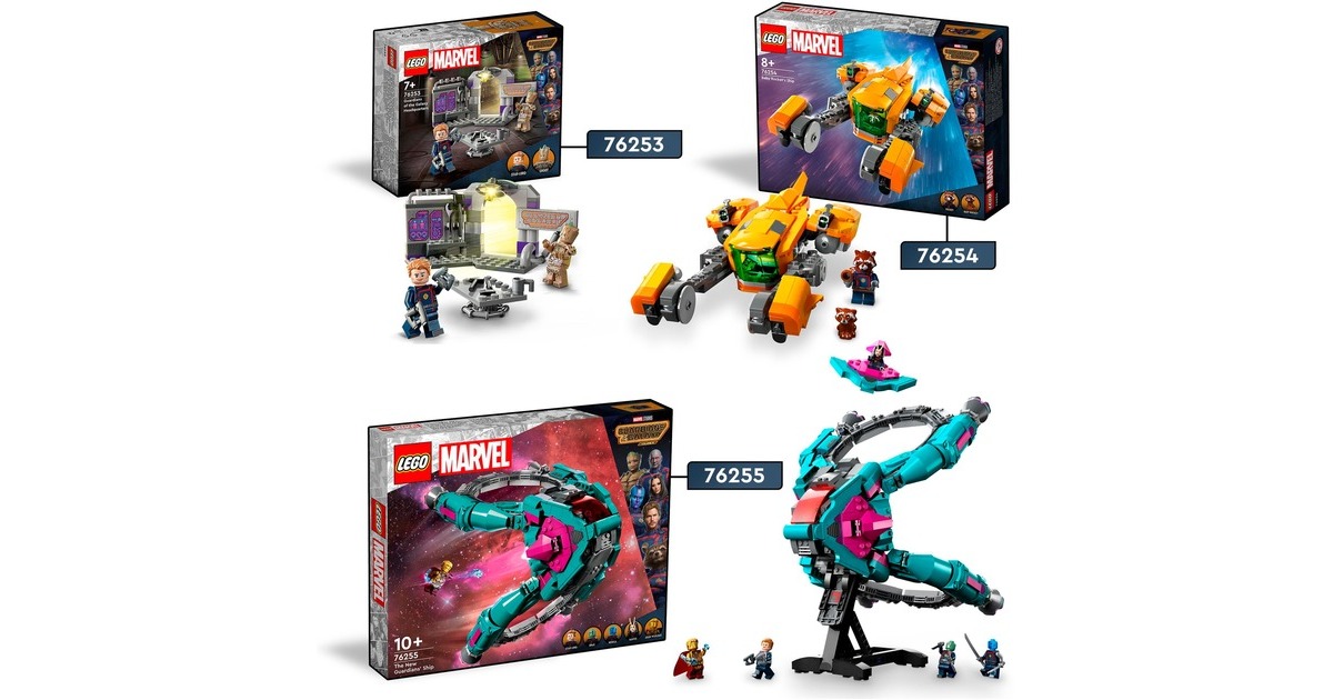 LEGO 76255 Marvel Das neue Schiff der Guardians, Konstruktionsspielzeug
