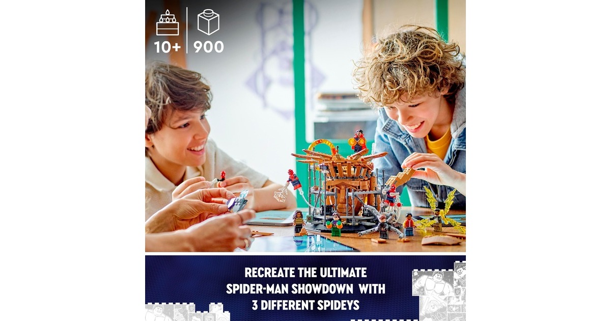 LEGO 76261 Marvel Super Heroes Spider-Mans großer Showdowns, Konstruktionsspielzeug