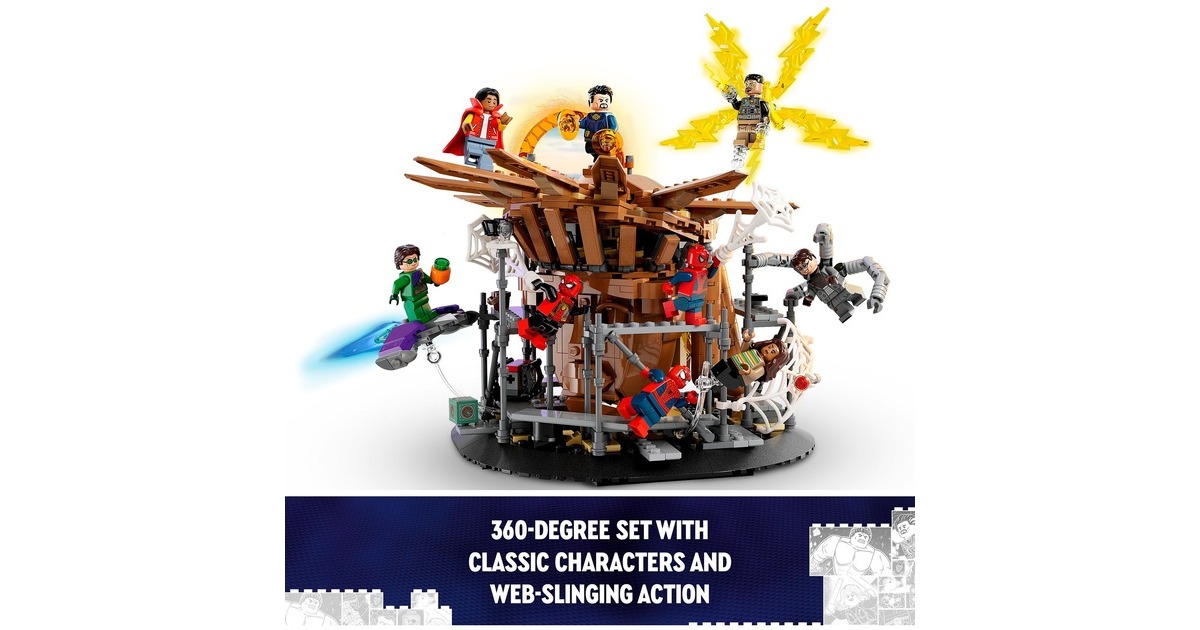LEGO 76261 Marvel Super Heroes Spider-Mans großer Showdowns, Konstruktionsspielzeug