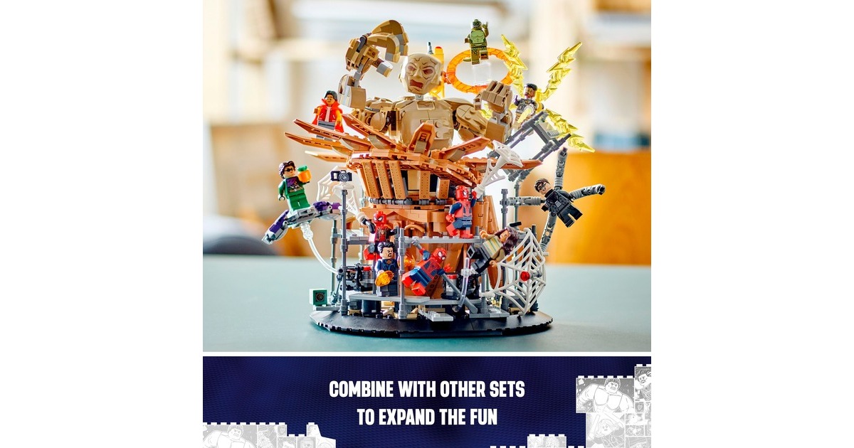 LEGO 76261 Marvel Super Heroes Spider-Mans großer Showdowns, Konstruktionsspielzeug