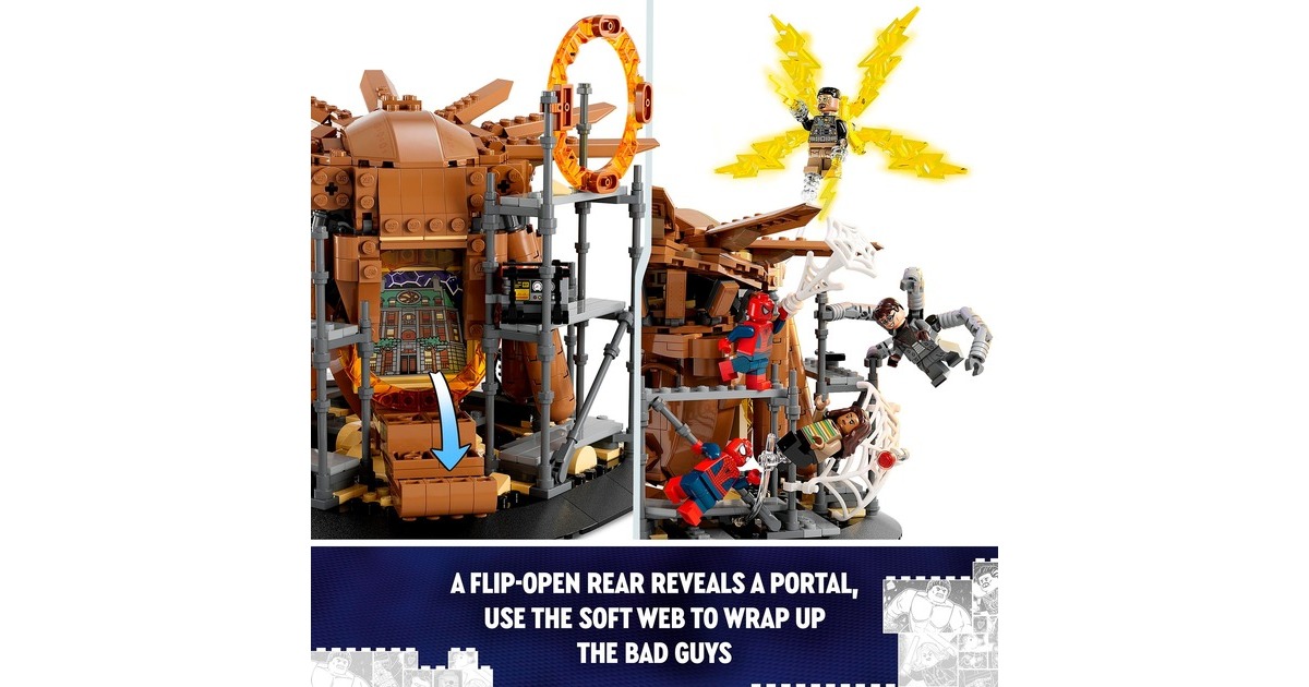 LEGO 76261 Marvel Super Heroes Spider-Mans großer Showdowns, Konstruktionsspielzeug
