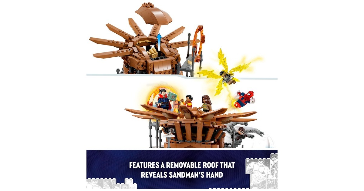 LEGO 76261 Marvel Super Heroes Spider-Mans großer Showdowns, Konstruktionsspielzeug