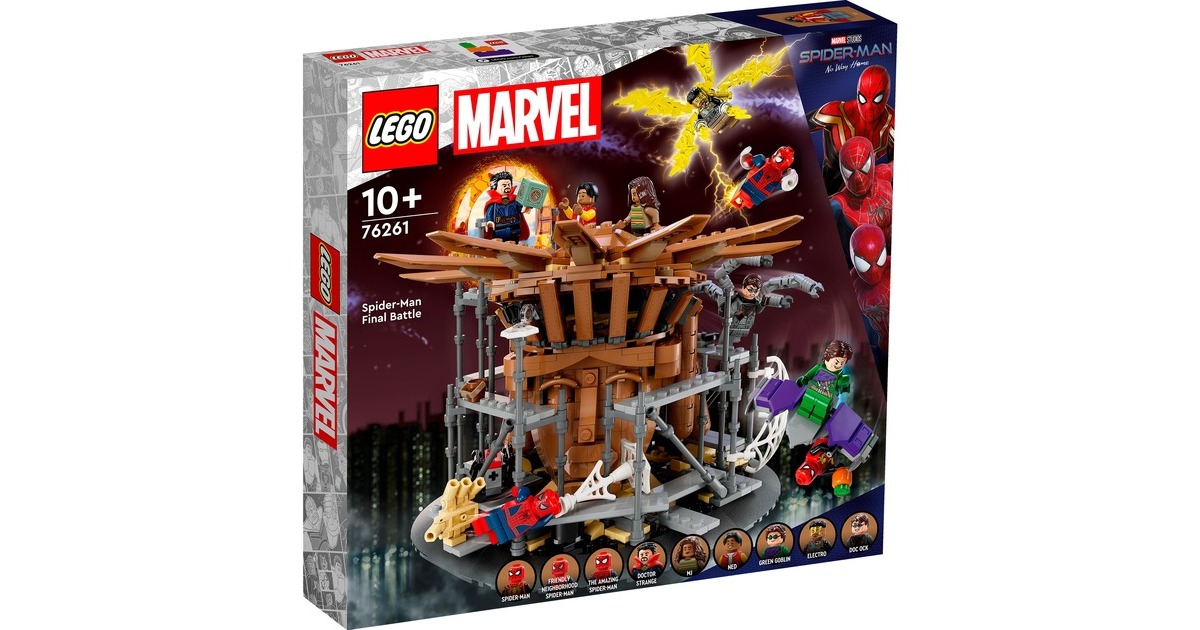 LEGO 76261 Marvel Super Heroes Spider-Mans großer Showdowns, Konstruktionsspielzeug