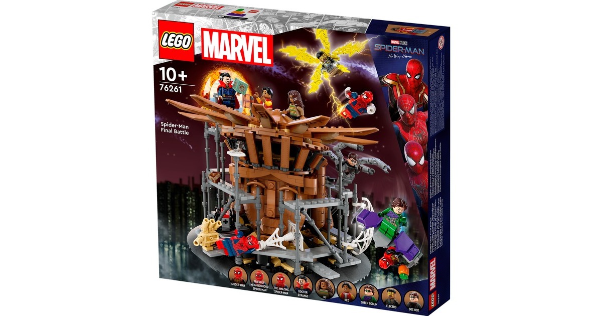 LEGO 76261 Marvel Super Heroes Spider-Mans großer Showdowns, Konstruktionsspielzeug