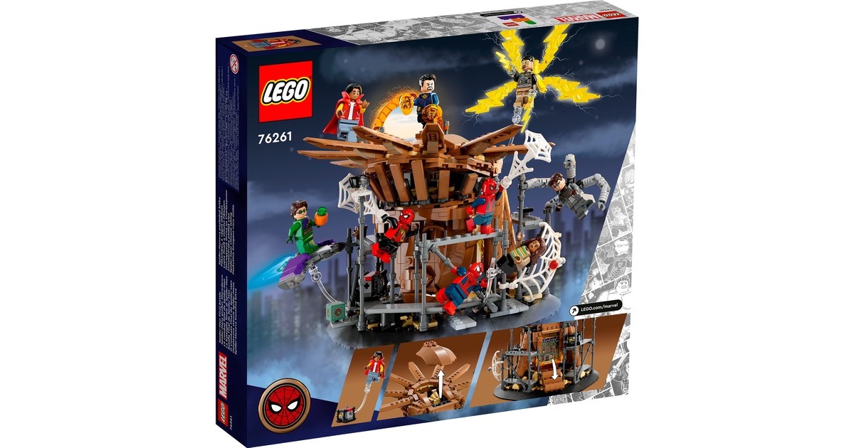 LEGO 76261 Marvel Super Heroes Spider-Mans großer Showdowns, Konstruktionsspielzeug
