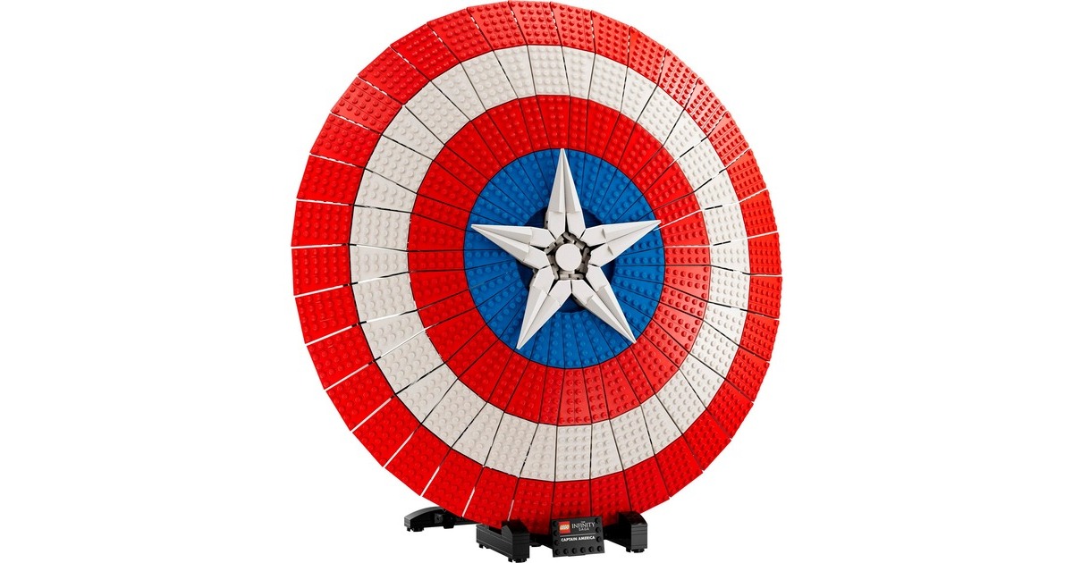 LEGO 76262 Marvel Super Heroes Captain Americas Schild, Konstruktionsspielzeug