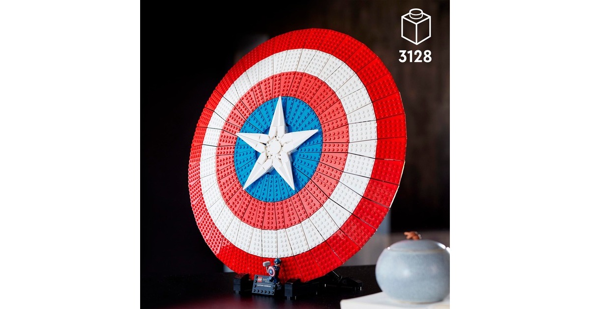 LEGO 76262 Marvel Super Heroes Captain Americas Schild, Konstruktionsspielzeug