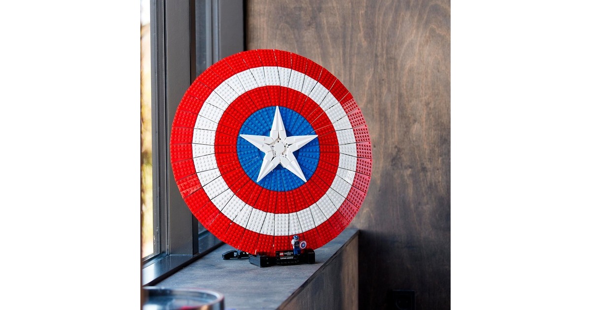 LEGO 76262 Marvel Super Heroes Captain Americas Schild, Konstruktionsspielzeug