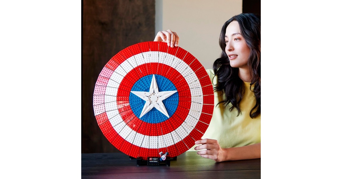 LEGO 76262 Marvel Super Heroes Captain Americas Schild, Konstruktionsspielzeug