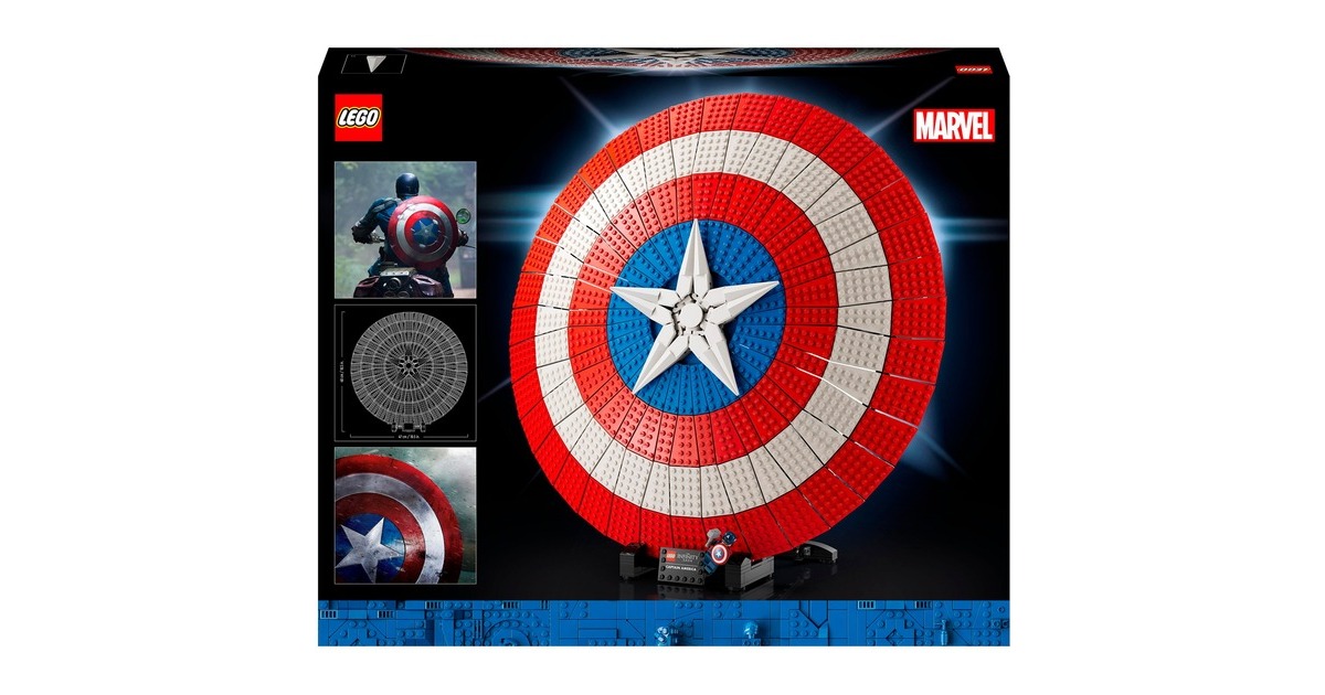 LEGO 76262 Marvel Super Heroes Captain Americas Schild, Konstruktionsspielzeug