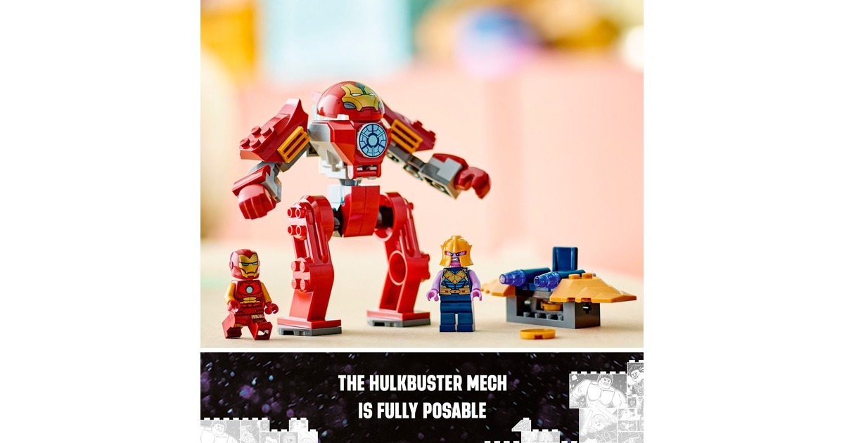 LEGO 76263 Marvel Super Heroes Iron Man Hulkbuster vs. Thanos, Konstruktionsspielzeug
