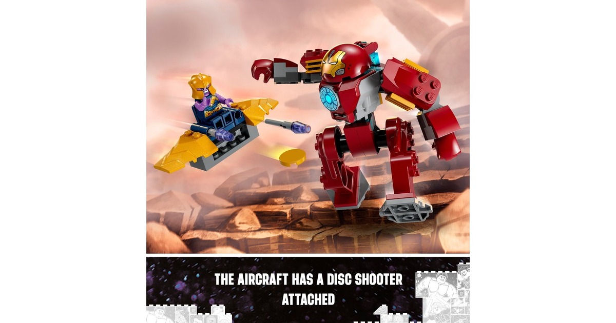LEGO 76263 Marvel Super Heroes Iron Man Hulkbuster vs. Thanos, Konstruktionsspielzeug