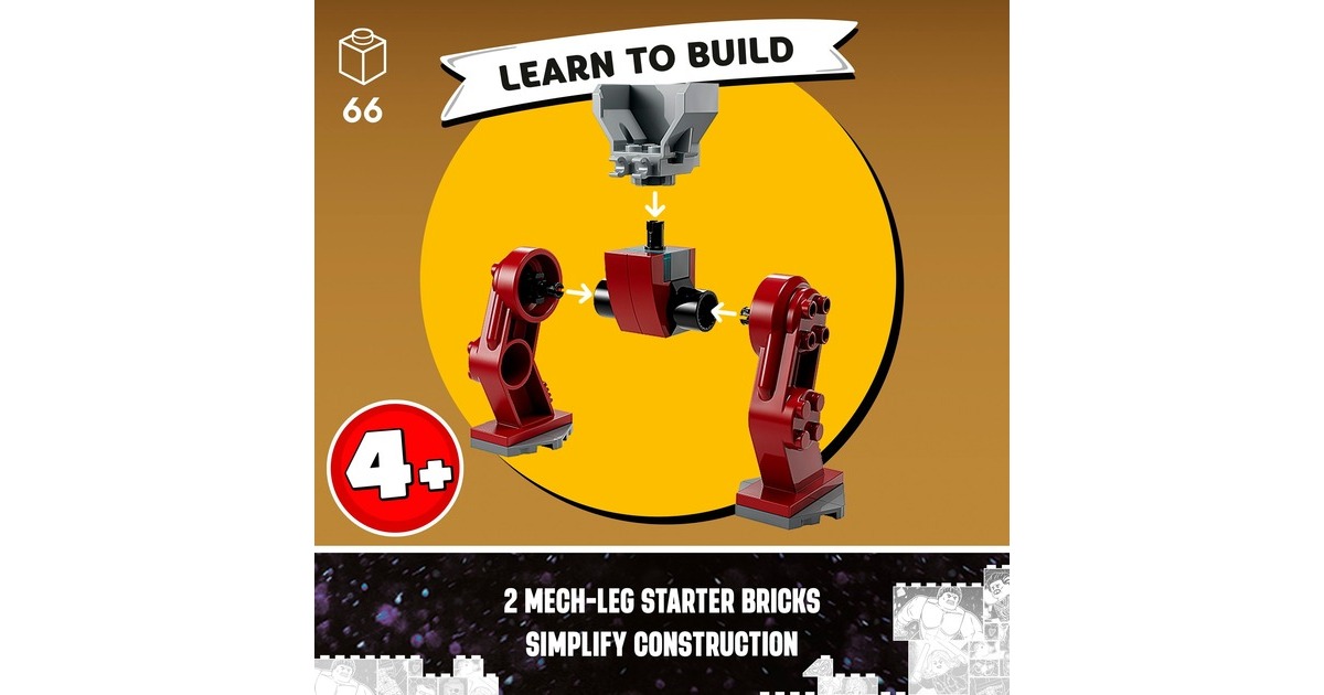 LEGO 76263 Marvel Super Heroes Iron Man Hulkbuster vs. Thanos, Konstruktionsspielzeug