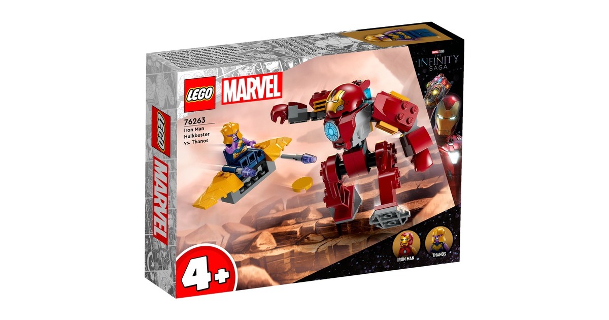 LEGO 76263 Marvel Super Heroes Iron Man Hulkbuster vs. Thanos, Konstruktionsspielzeug